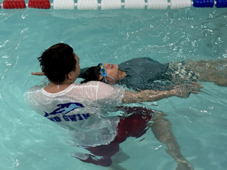 One-on-one backstroke coaching at WD Swim Richmond Hill
