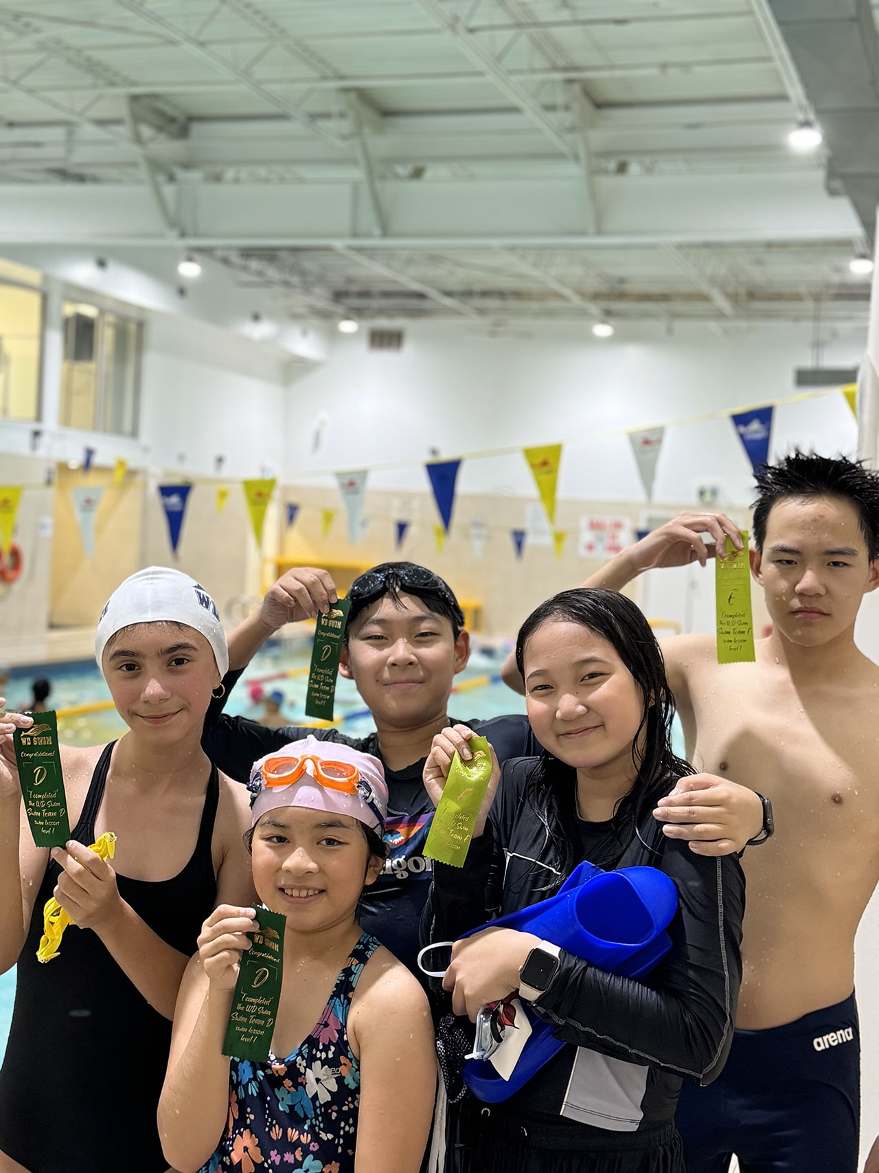 Group of swimmers and coaches at WD Swim Richmond Hill