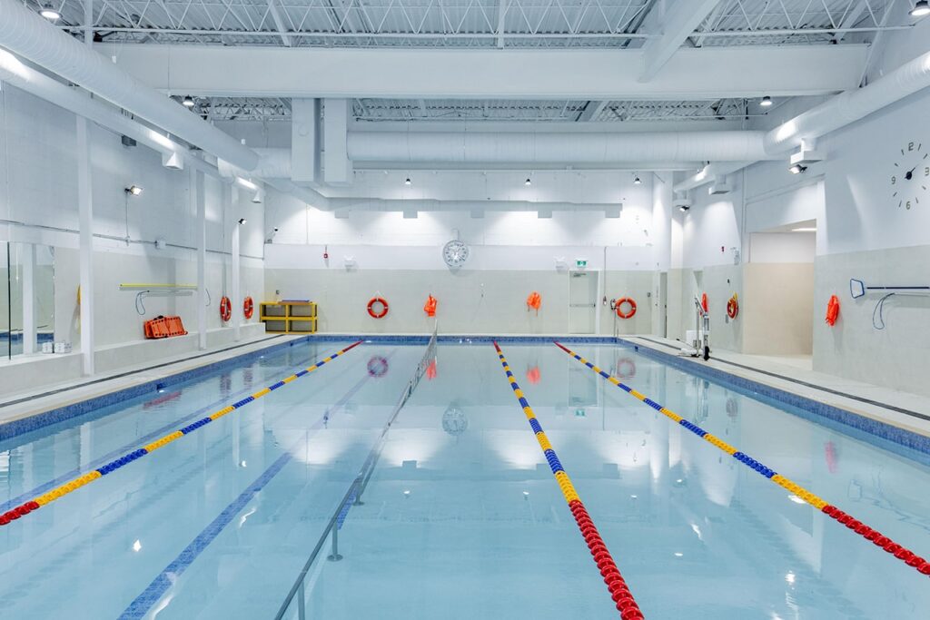 Indoor saltwater swimming pool at WD Swim Markham